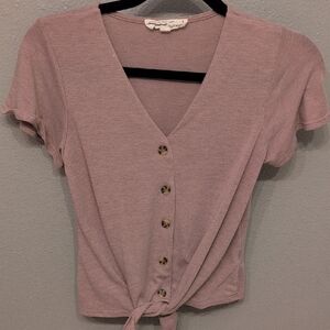 Hippie Rose Mauve Button-Down Shirt
